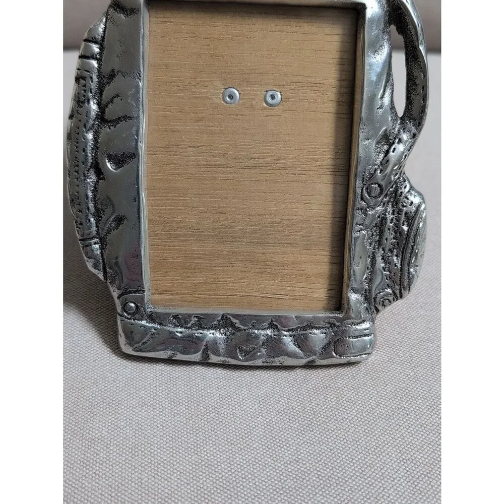 Silver Pewter Golf Bag Picture Frame - Metallic Finish 3 x 4.25